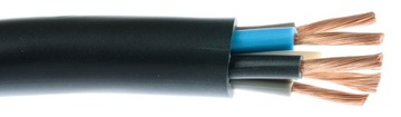Kabel siłowy giętki czarny OWY 5x1,5mm linka - 20m