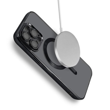 ЧЕХОЛ ДЛЯ iPhone 15 PRO MAGSAFE ENHANCED ЧЕРНЫЙ КЕЙС + СТЕКЛО