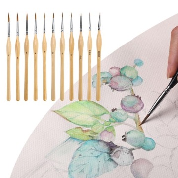 11 Шт. Тонкая деталь живописи Кисти Набор Линия Живопись Кисть DIY Лицо Кисть