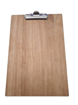 Clipboard deska podkładka A4 z klipsem drewno imitacja EQUELIC