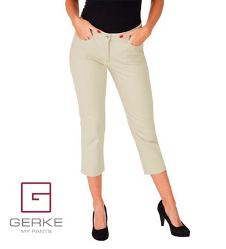Lekkie Wygodne Spodnie Capri 7/8 GERKE r. 46