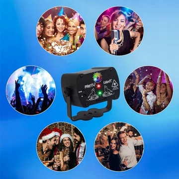 ДИСКО-ЛАМПЫ ДЛЯ ДОМАШНЕЙ ВЕЧЕРИНКИ ЗВУКОВОЙ ДАТЧИК ЛАЗЕР + ДИСТАНЦИОННОЕ УПРАВЛЕНИЕ