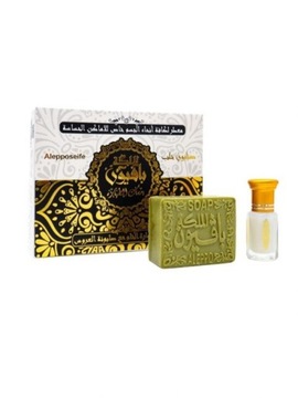 MYDŁO ALEPPO O ZAPACHU MUSK AL TAHARA + OLEJEK 3ML