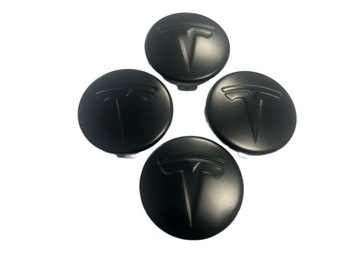 Tesla S X KOMPLET kołpaki dekielki felgi 6005879-04-A CZARNE ARMOR BLACK