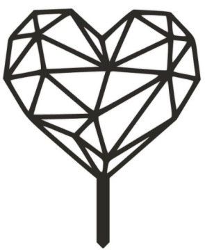 PODPÓRKA KWIATÓW ROŚLIN DRABINKA PERGOLA SERCE 22