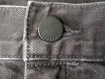Jeansowa spódniczka z haftem, r. S, AllSaints