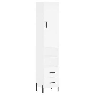 VidaXL biały 34 x 34,5 x 180 cm