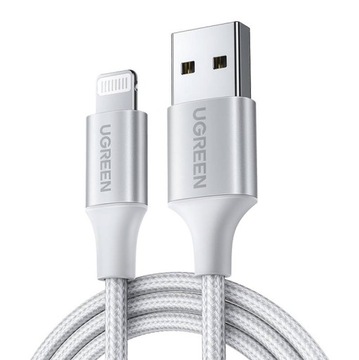 Kabel Lightning do USB UGREEN 2.4A US199 2m MFi