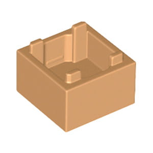 Lego 35700 2x2x1 skrzynia pudło medium nougat