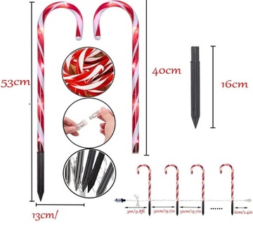 Светильник-гирлянда CANDY, САНТА МАН, CANDY, 5,3 м