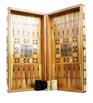 Arabska gra planszowa Tavla Backgammon Tawla