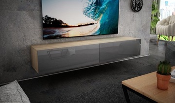 ПОДВЕСНОЙ ШКАФ ПОД ТЕЛЕВИЗОР 200 СМ ГЛЯНЕЦ, РАЗНЫЕ ЦВЕТА!