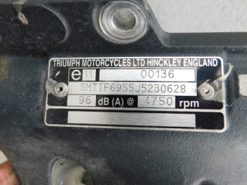 ДОКУМЕНТЫ НА РАМУ TRIUMPH SPRINT ST 1050 2005.