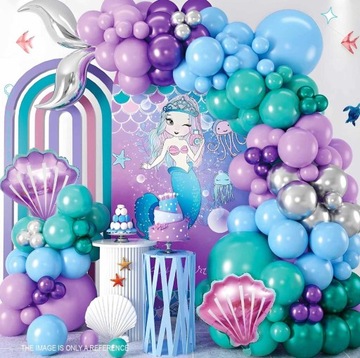 Balony Girlanda ŁUK Dla Dziewczynki Kolorowa 121 Szt