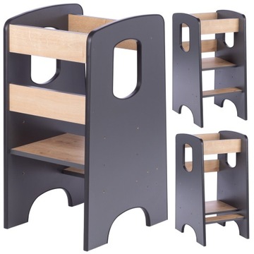 Pomocnik kuchenny Kitchen Helper bezpieczny regulowany podest GRAPHITE
