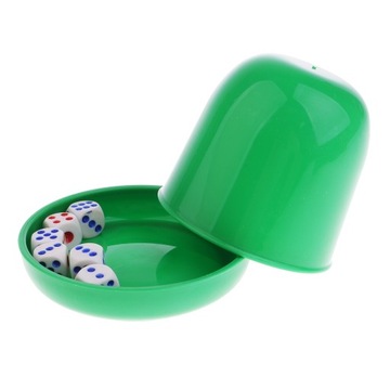 Bar KTV Dice Game Narzędzie do zgadywania Dice Cup Green