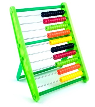 ЦВЕТНАЯ 10-РЯДНАЯ ПЛАСТИКОВАЯ ШКОЛЬНАЯ АБАБУС