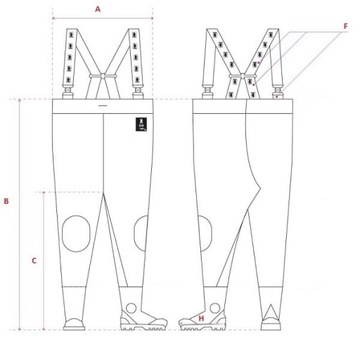 ВОДОНЕПРОНИЦАЕМЫЕ ВЕЙДСКИ «ПРЕМИУМ» РАЗМЕРА. 45