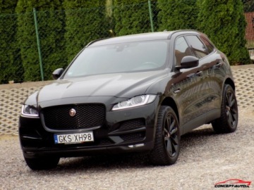 Jaguar F-Pace SUV 2.0 i4D 180KM 2017 Jaguar F-Pace BLACK 180KM 4x4 Kamera Led Skora Ambiente 2.0 Diesel 180KM, zdjęcie 4