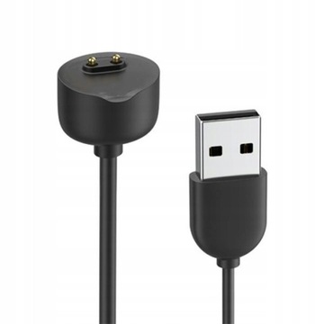 ŁADOWARKA USB MI BAND / SMART BAND 5/6/7 BLACK / CZARNY, 100CM