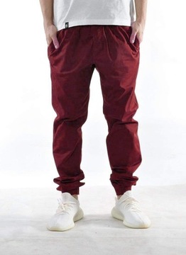 Spodnie S Bossline Casual Jogger bordo joggery