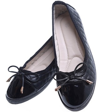 Wsuwane czarne balerinki sportowe tenisówki buty damskie 15619