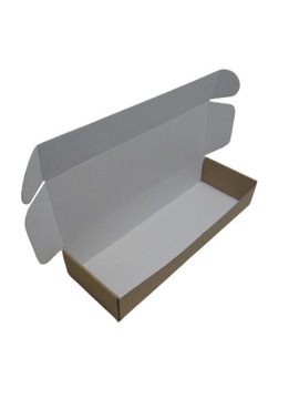 Karton fasonowy 39,5x13x6,5 cm biały wewn. Fala E