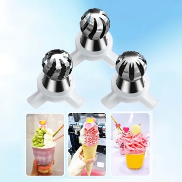 3 носика для машин для мороженого Летние аксессуары для машин для мороженого