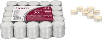 PODGRZEWACZE świeczki TEALIGHT BISPOL 8H 40 SZTUK