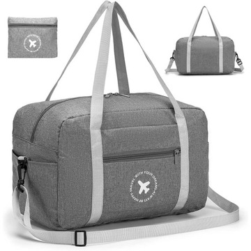 TORBA PODRÓŻNA SPORTOWA SKŁADANA LEKKA 40×20×25cm