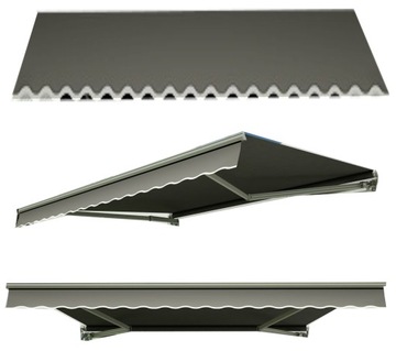 MARKIZA TARASOWA OGRÓD BALKONOWA 400x300 Grey
