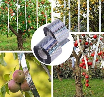 Светоотражающая лента, отпугивающая птиц, кошек, лесных зверей, ворон, 50 м.