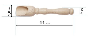 Czerpak Miaka Drewno Szufelka do Przypraw poj. 2g.
