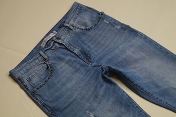 ZARA BAGGY JEANSY RURKI PRZETARCIA 38 - M