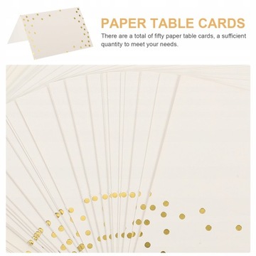 50 szt. Wizytówki z miejscem do siedzenia Wizytówk