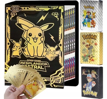POKEMON ALBUM KLASER SEGREGATOR NA 432 KARTY + 165 KART PREZENT ZESTAW DUŻY