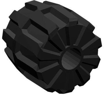 LEGO 6118 Czarne koło plastikowe 1szt