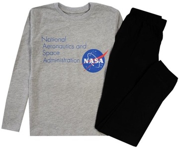 NASA PIŻAMA KOMPLET BAWEŁNA DŁUGI RĘKAW 134 E102F