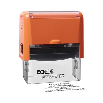PIECZĄTKA COLOP C60 76x37mm firmowa gratis projekt