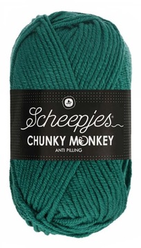 Włóczka CHUNKY MONKEY 100 g - 1062 ciemna zieleń