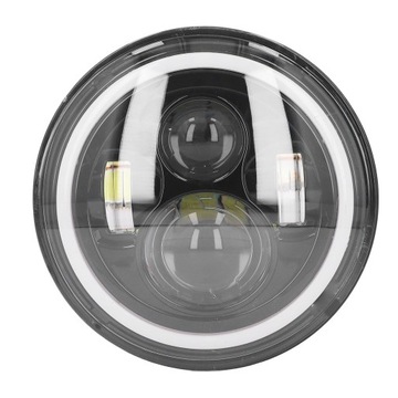 Reflektor motocyklowy 7 cali 6000 K Uniwersalny,