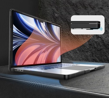 Чехол APPLE MACBOOK AIR 15.3 2023 Supcase Unicorn Beetle черный