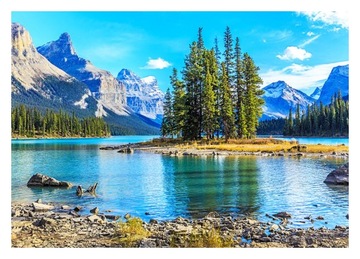 Fototapeta 3D góry jezioro 368x254 F00506
