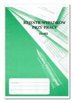 Rejestr wypadków przy pracy Os-382