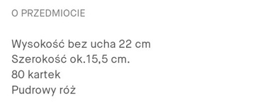 Pluszowy notes z uszami