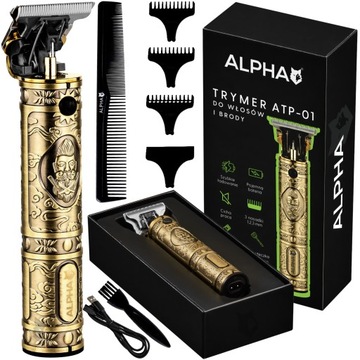 TRYMER DO BRODY MASZYNKA DO WŁOSÓW STRZYŻENIA GOLENIA BARBER GOLARKA ALPHA