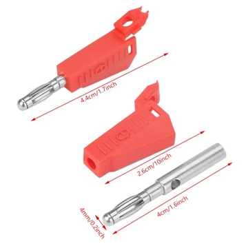 10 SZT. WTYK BANAN PRZYKRĘCANY P3002 4MM