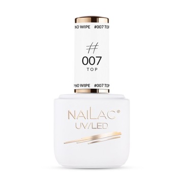 Top hybrydowy No Wipe, bez przemywania #007 NaiLac 7ml
