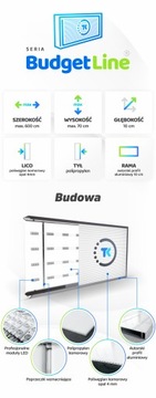 Рекламный светодиодный короб Budget Line 100x70см