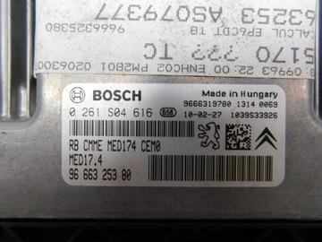 JEDNOTKA MOTORU - PEUGEOT 308 508 5008 RCZ 1.6 THP 9666325380